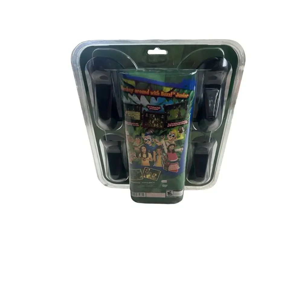 PS2 Buzz Junior Jungle Party Bundle Sony New Factory Sealed 4 Buzz Controllers